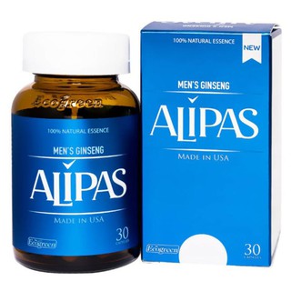 Chính hãng có tem tích điểm sâm alipas hộp 30 viên mẫu mới