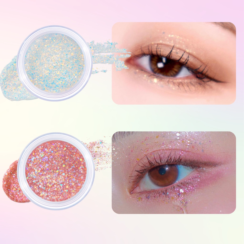 Nhũ mắt dạng Lấp Lánh dạng gel UNLEASHIA Mini Get Loose Glitter - Bắt sáng cho mặt, chống nước lâu trôi 4g