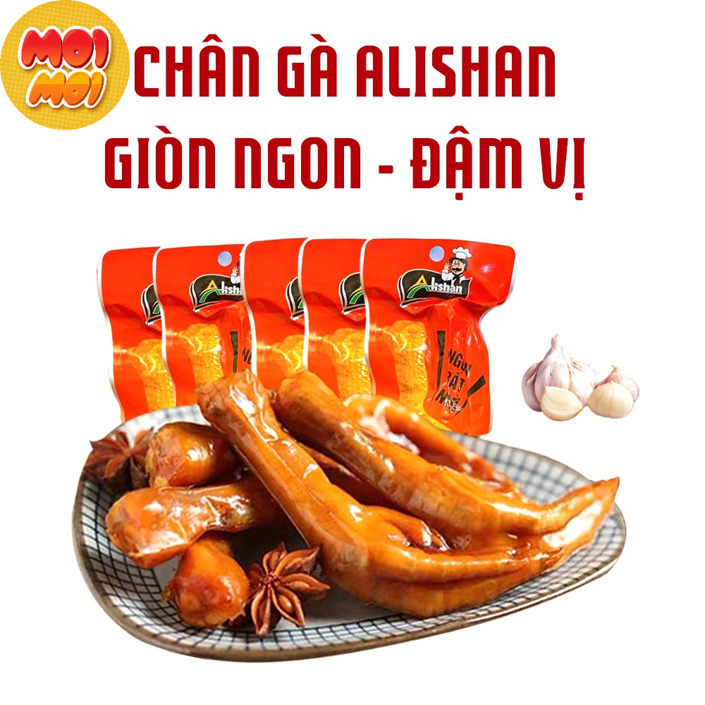 Combo 8 Chân gà cay 40g Alishan Việt Nam siêu đậm vị ngâm ủ gia vị