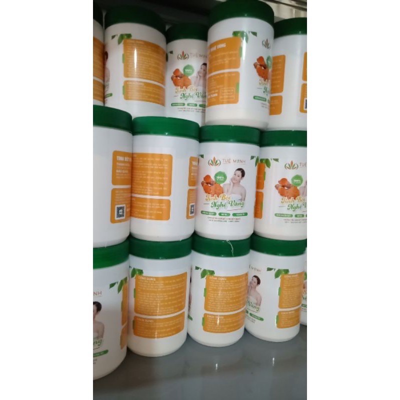 1 hộp Tinh bột nghệ nguyên chất 500g chính hãng, có mã vạch