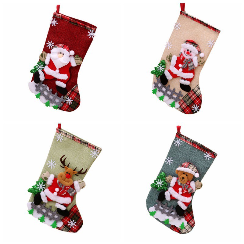 Phụ Kiện Treo Trang Trí Cây Thông Giáng Sinh / Năm Mới Hình Gấu / Ông Già Noel / Tuần Lộc