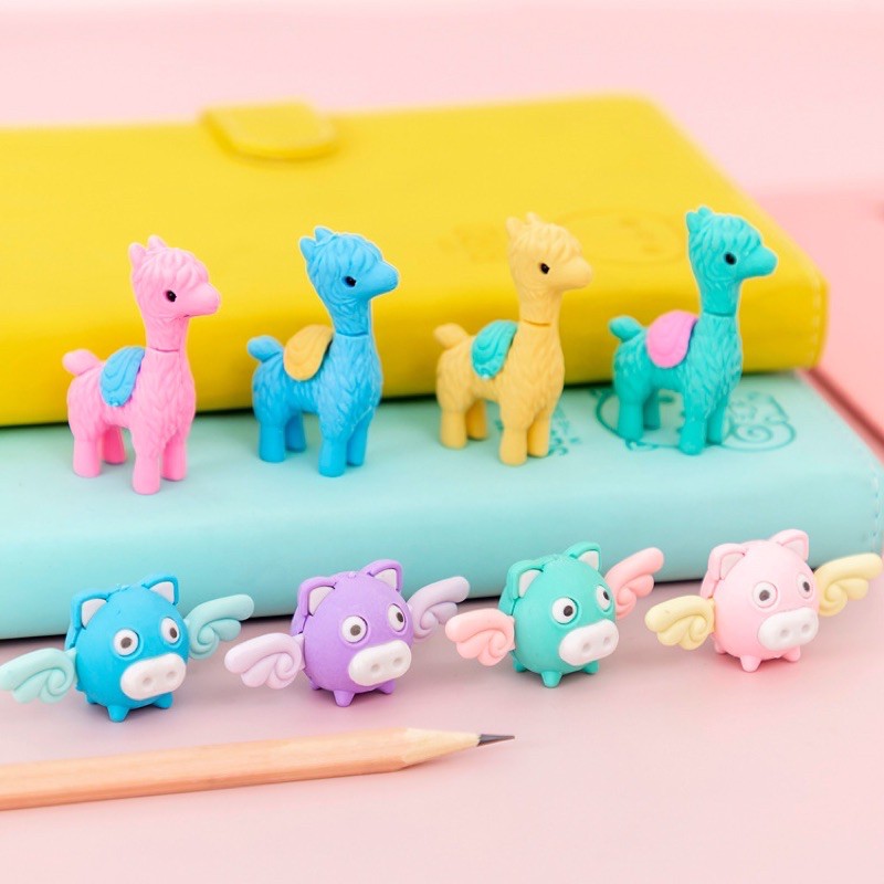 Tẩy chì hình heo có cánh