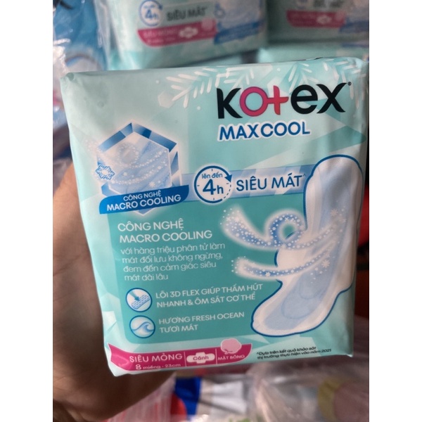 Kotex Maxcool Siêu Mỏng Cánh