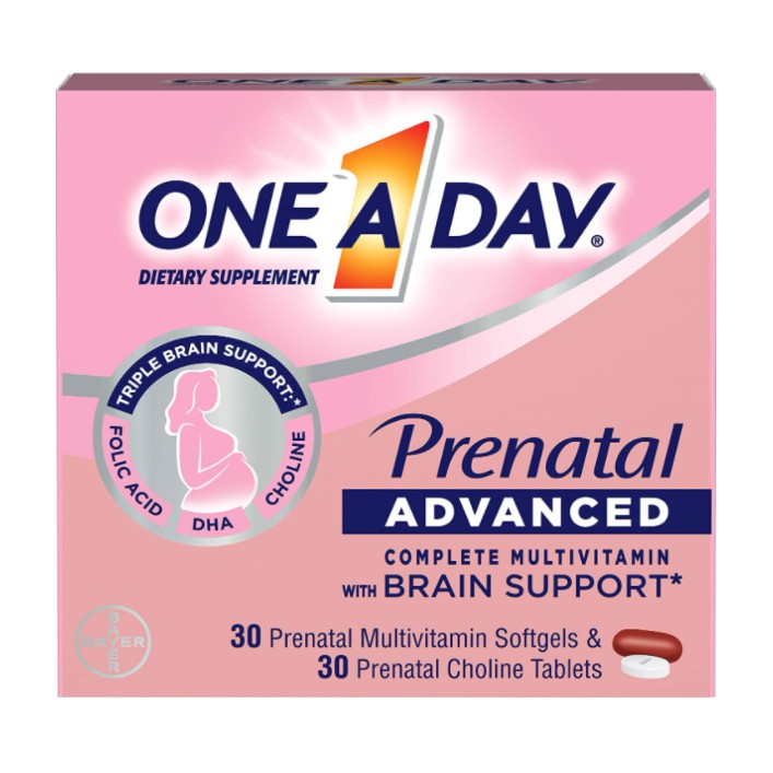 One A Day Prenatal Advanced Multivitamin và DHA Viên uống bổ bầu 60vien