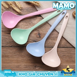 Muôi múc canh lúa mạch bền đẹp màu xinh xắn - Thìa múc canh lúa mạch an toàn sức khỏe-LO95