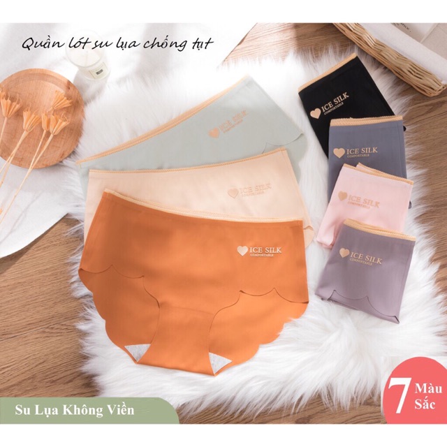 Quần Lót Su Lụa Viền Sóng Chống Tụt Silk