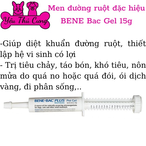 Men tiêu hóa cho chó mèo Bene Bac Plus-YÊU THÚ CƯNG