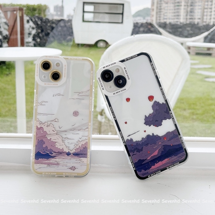 Ốp Điện Thoại Họa Tiết Ngọn Núi Thời Trang Cho iPhone 13 12 11 Pro Max SE2020 X XR XS Max 8 7 6 6s Plus