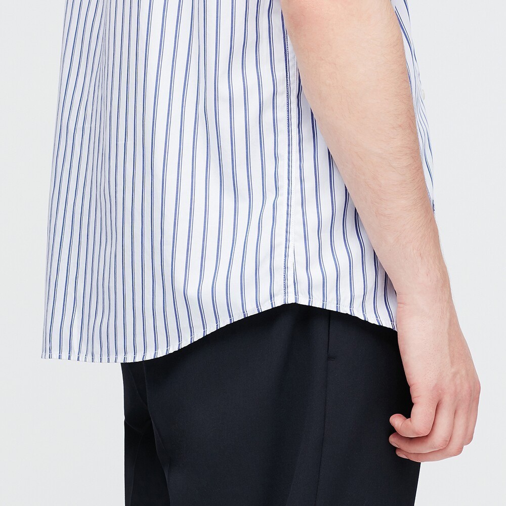 Áo sơ mi nam cộc tay kẻ sọc dọc thời trang của Uniqlo | BigBuy360 - bigbuy360.vn