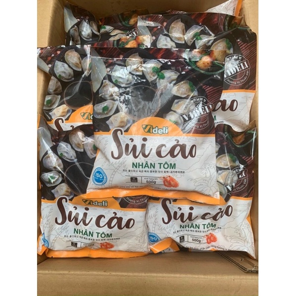 Sủi cảo nhân tôm Videli 500gr