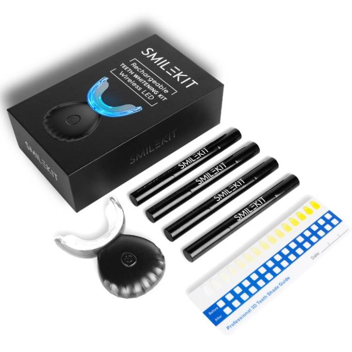 Smile KIT - Bộ tẩy trắng răng tại nhà, sạc từ tính, chống nước IPX7, răng trắng sau 7 ngày, tốc độ nhanh X2