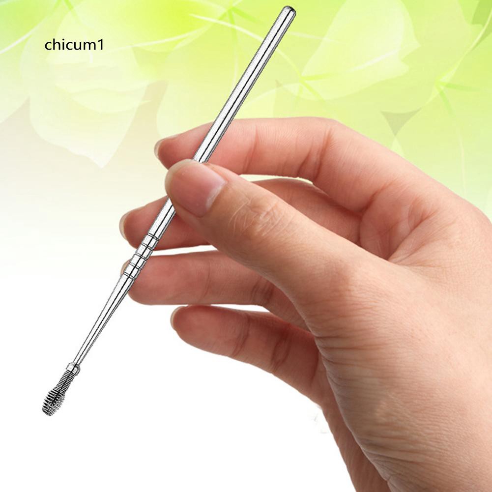 Set 5 Dụng Cụ Lấy Ráy Tai Bằng Thép Không Gỉ Thiết Kế Xoắn Ốc Kèm Hộp Đựng Tiện Lợi