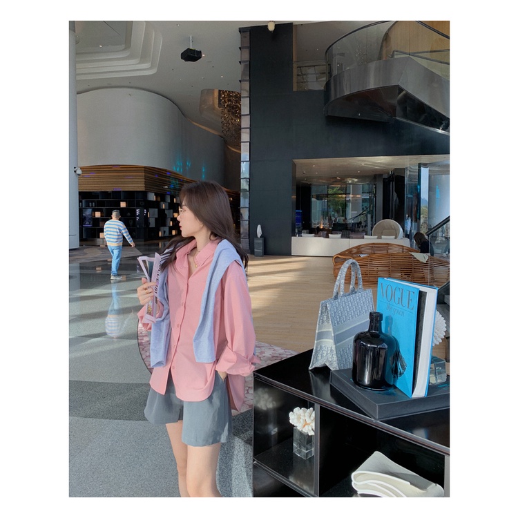 Áo sơ mi dài tay phong cách retro hợp thời trang 2021 nhiều màu