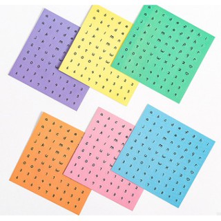 sticker chữ cái trang trí sổ vở