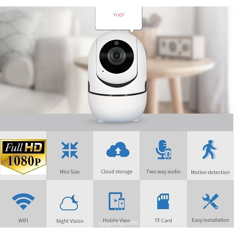 Camera wifi YI IOT FullHD 1080P, xem hình thu nhỏ trên điện thoại