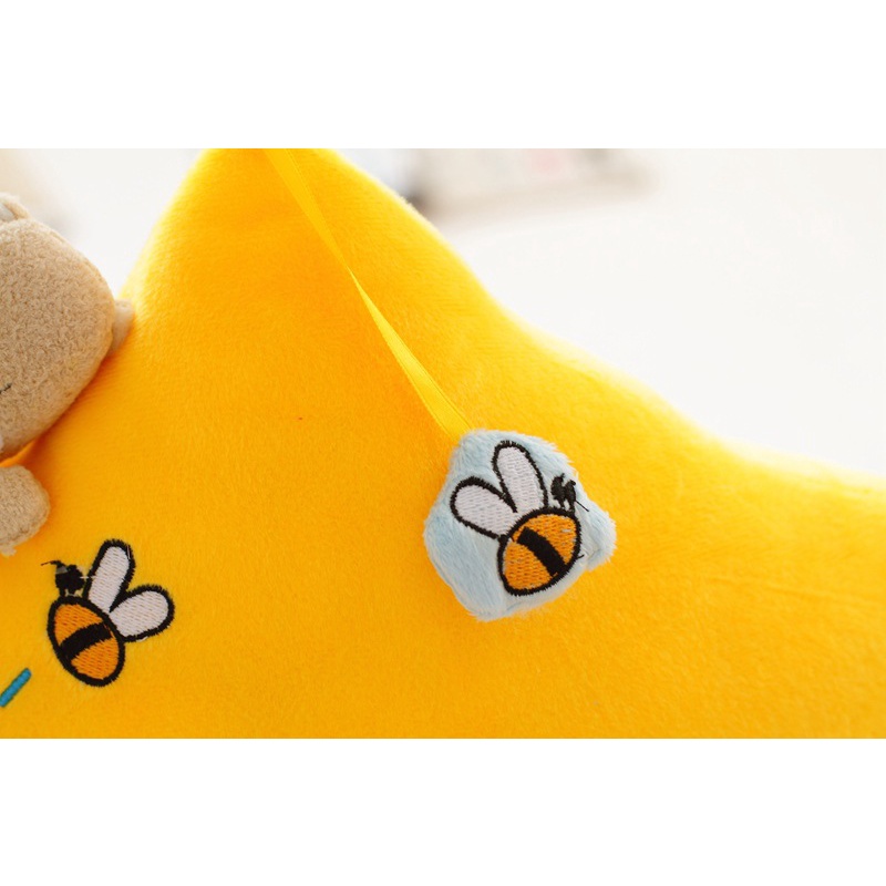 Gối Ôm Nhồi Bông Thiết Kế Kiểu Hoạt Hình Mặt Trăng / Ngôi Sao 40cm