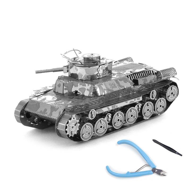 Bộ Đồ Chơi Lắp Ráp Mô Hình Xe Tăng 3D DIY Bằng Kim Loại Dành Cho Trẻ Em Và Người Lớn