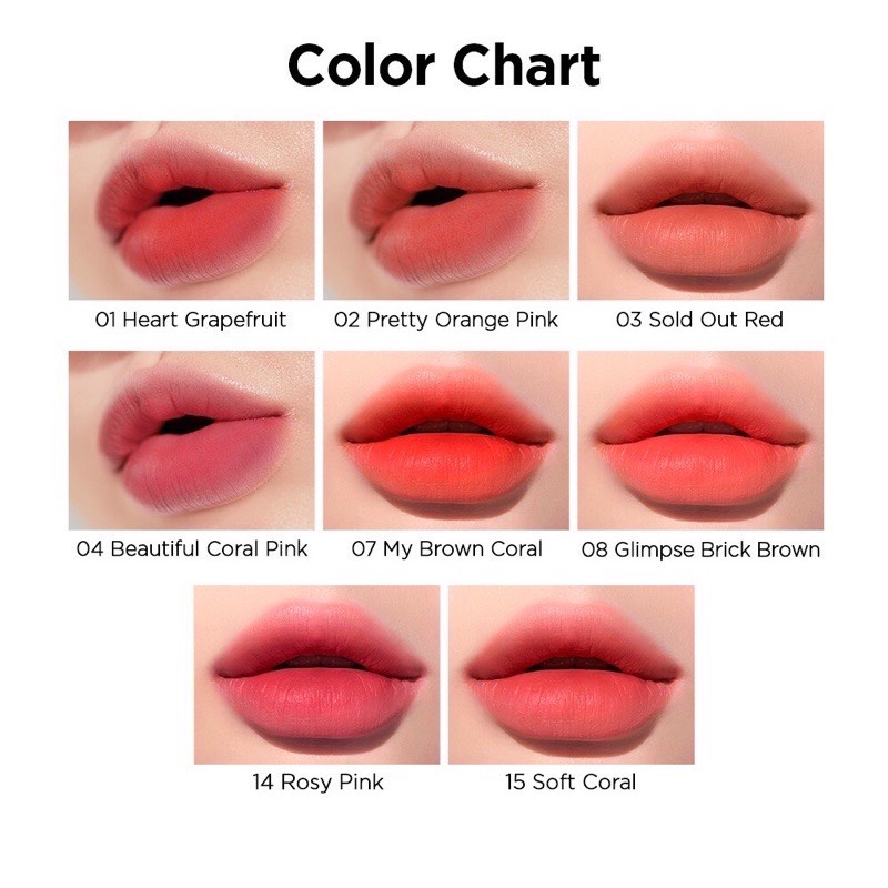 Son kem Peripera Ink Airy Velvet Tint 2019