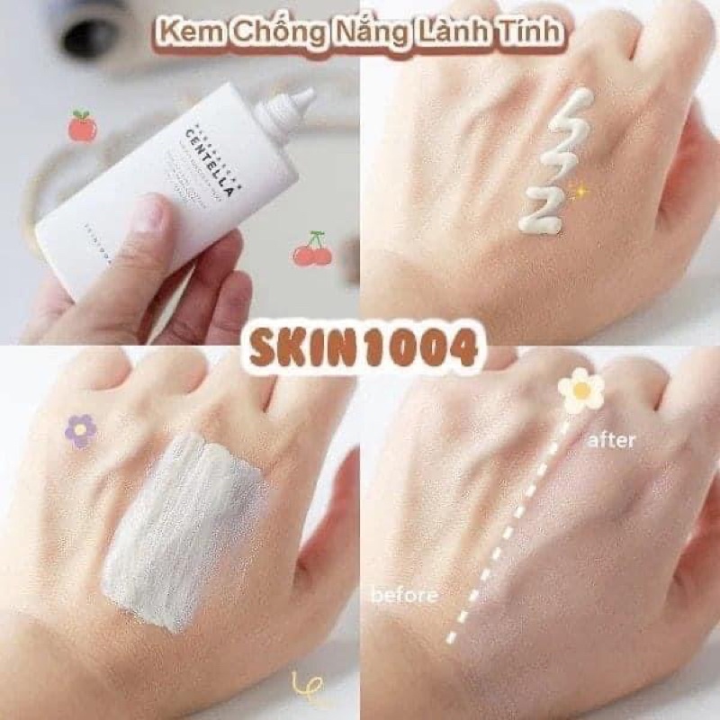 Kem chống nắng rau má  Skin1004 Madagascar Centella SPF50 PA+++ Hàn Quốc