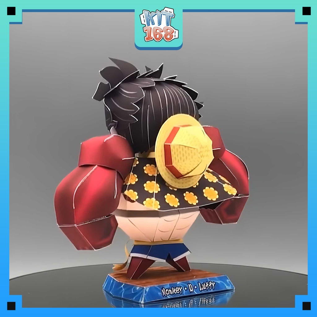 Mô hình giấy Anime Game Chibi Monkey D. Luffy  ver 8 - One Piece