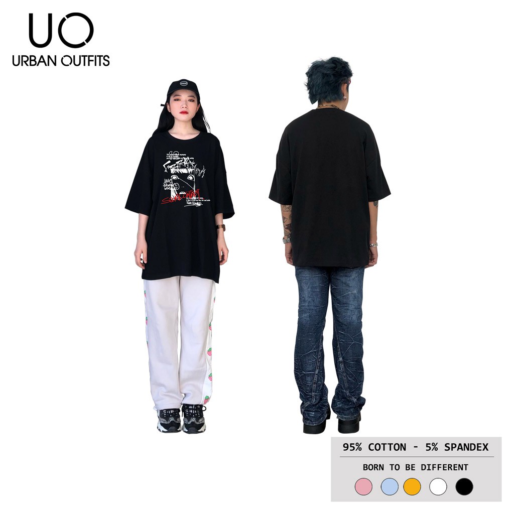 Áo Thun Tay Lỡ Nữ Nam Form Rộng URBAN OUTFITS In MẶT NGƯỜI ATO19 Cotton 4 Chiều Local Brand