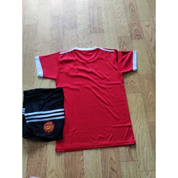 Áo bóng đá bộ đá banh trẻ em clb MU đỏ sân nhà mùa 2021-2022
