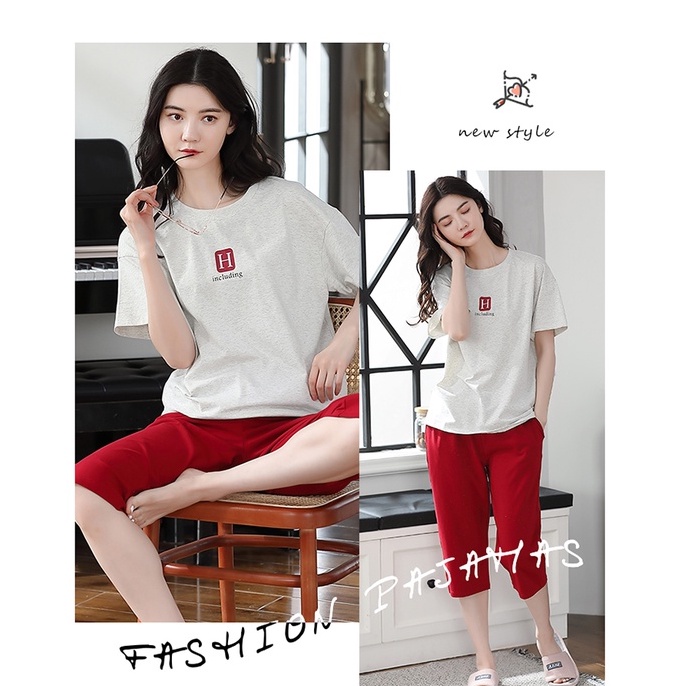 Đồ mặc nhà nữ dễ thương chất thun cotton 100% BA5052
