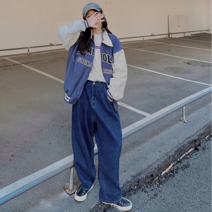 Áo bomber nhung tăm, Áo bomber nữ cổ bẻ có khóa form rộng unisex STORE AK04 | BigBuy360 - bigbuy360.vn