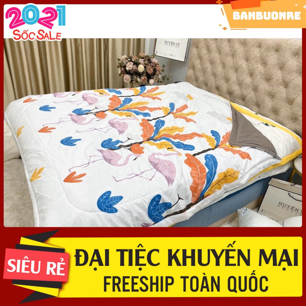 Chăn hè cotton đũi cao cấp nhập khẩu 2020,mềm mịn mát 2mx2m2-free ship-họa tiết C06