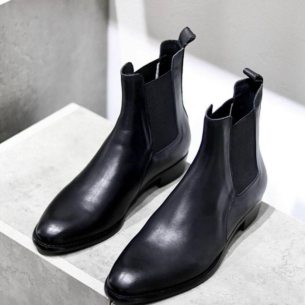 Giày Chelsea boots thời trang nam độn 4.5cm chất liệu da bò | BigBuy360 - bigbuy360.vn