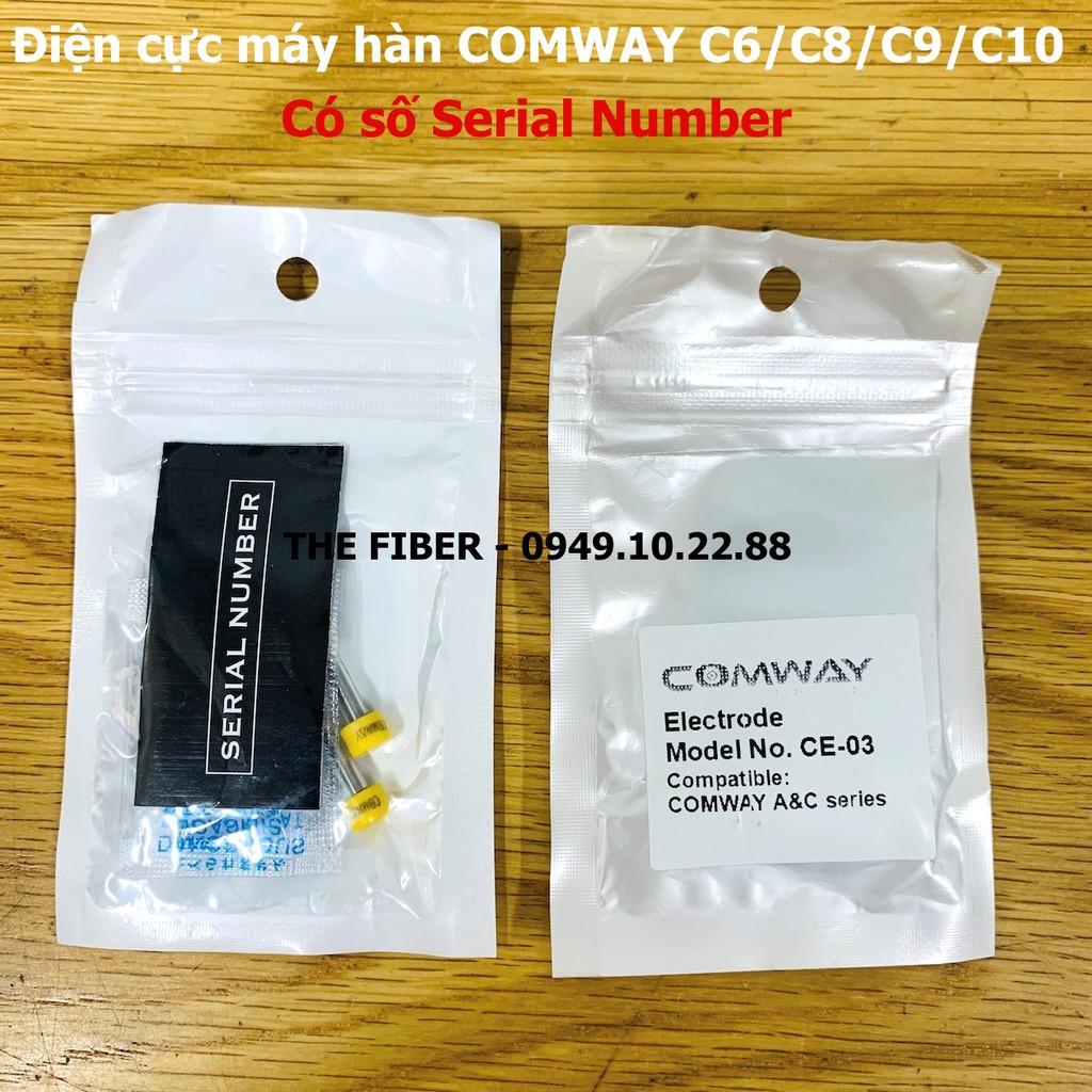 Điện cực máy hàn sợi quang COMWAY C6 C8 C9 C10 (CE-03) - Có số serial number