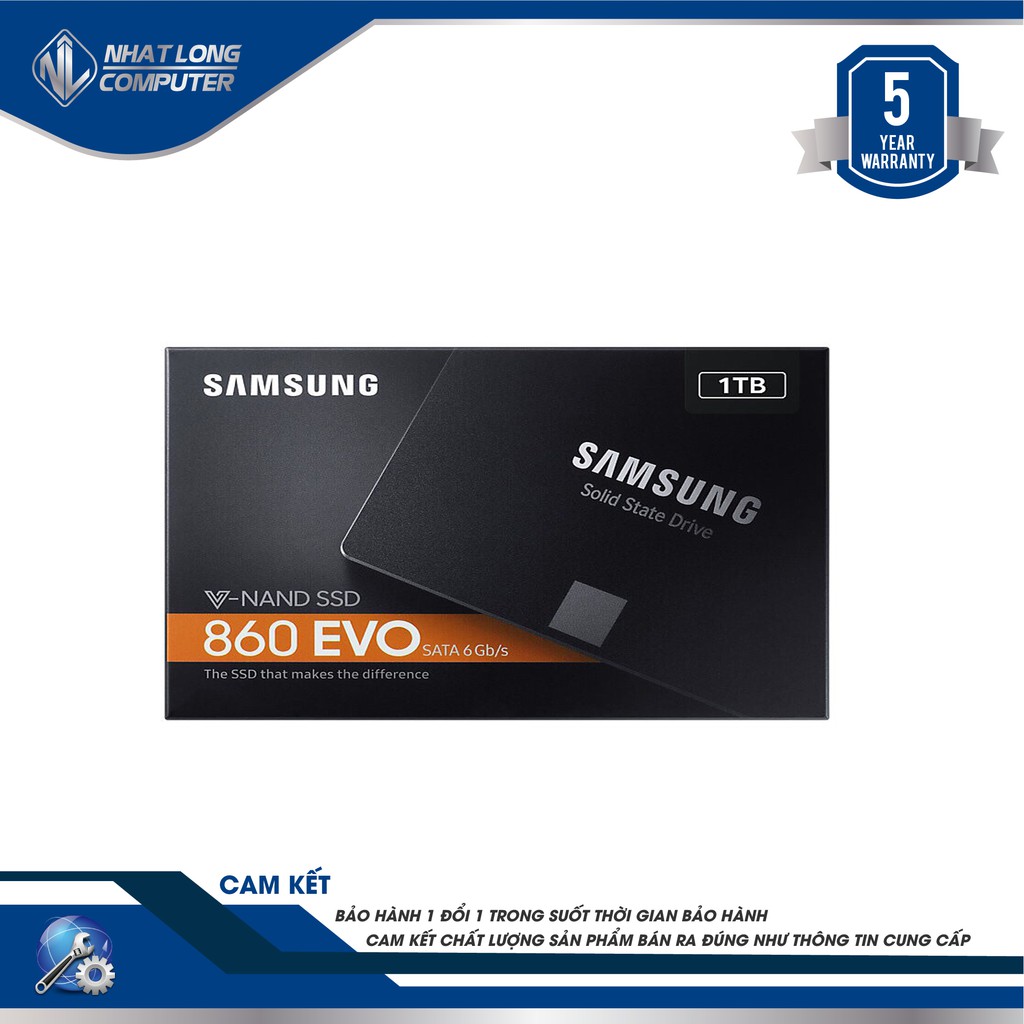 Ổ ssd Samsung 1TB evo 860 hãng giá tốt bảo hành 5 năm.