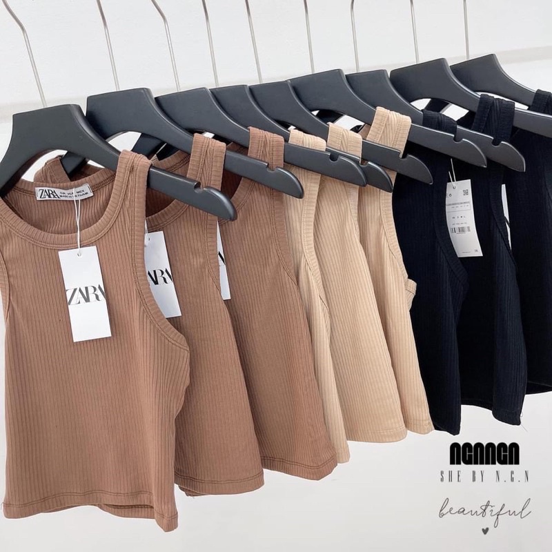 áo ba lỗ croptop - áo thun gân - hình thật