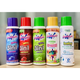 Nước giặt MINI dành cho GIẶT TAY và GIẶT MÁY KINKLEAN không mùi ẩm mốc hương nước hoa Pháp 80ML