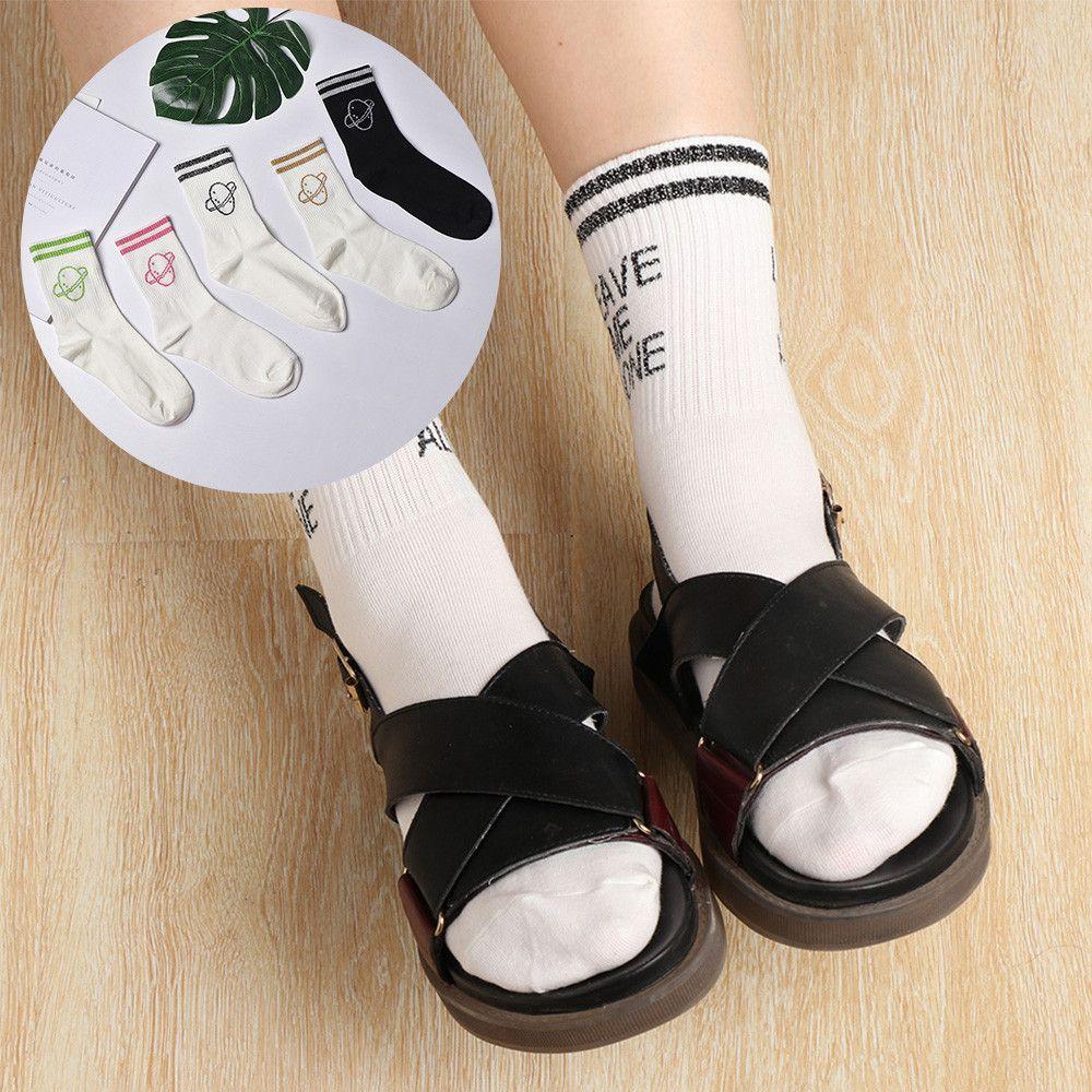 Tất Cotton Dày Dặn Thoáng Khí In Chữ Happy