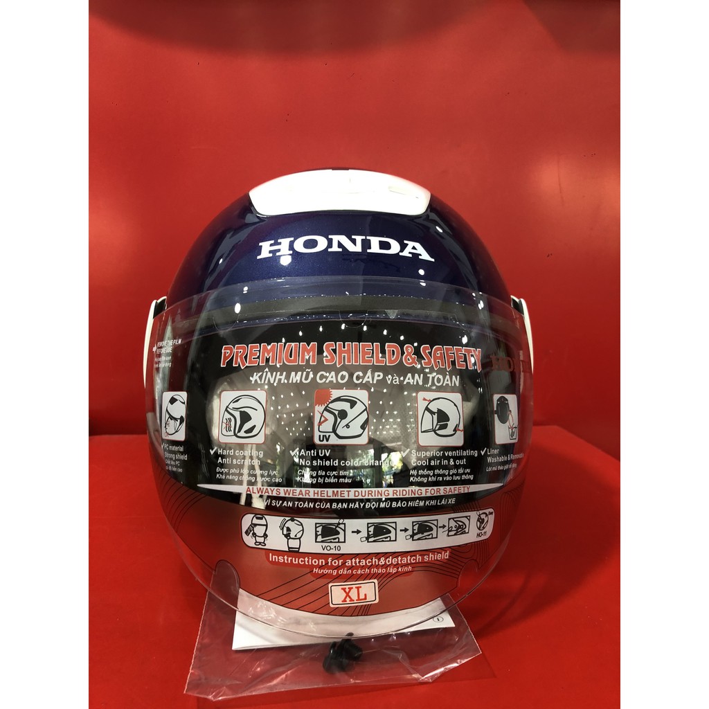 Mũ bảo hiểm HONDA chính hãng 3/4 đầu