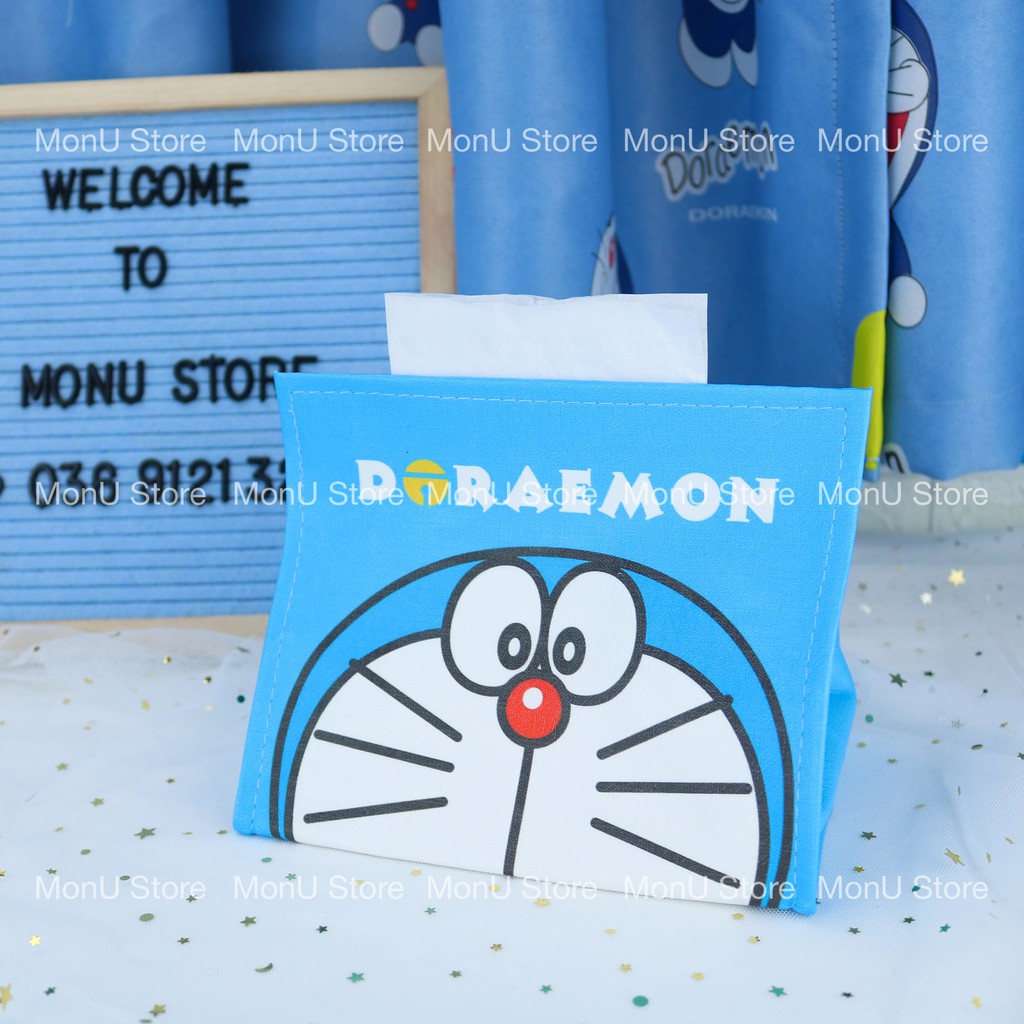 Hộp đựng khăn giấy hình DORAEMON DOREMON dễ thương cute MON0092