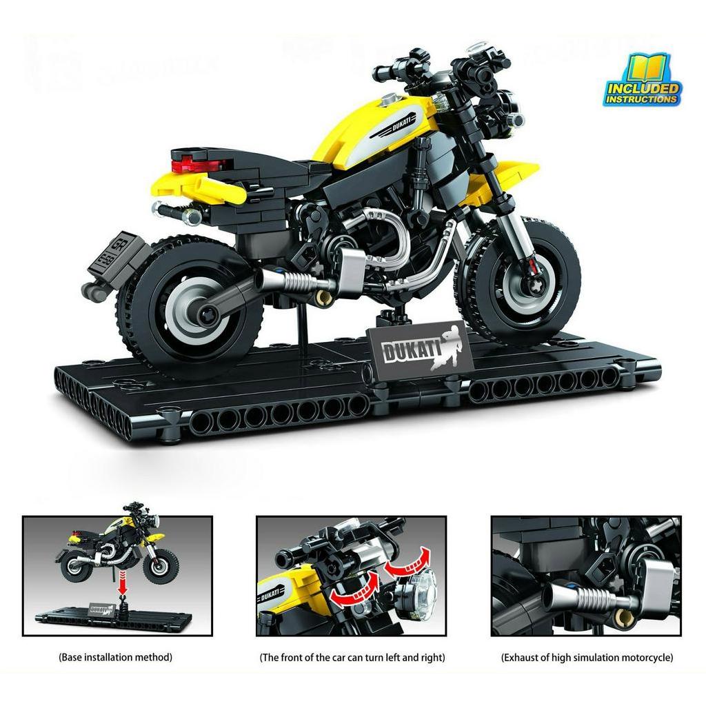 Bộ lắp ráp xếp hình xe PKL Ducatti Yellow bản Classis 250cc