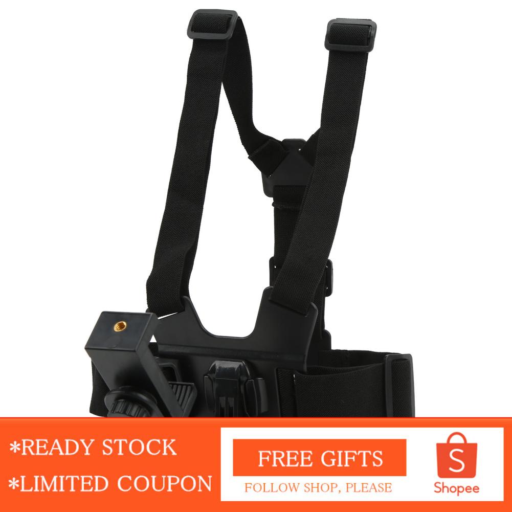 Dây đai đeo giữ điện thoại trước ngực điều chỉnh được có giá dành cho livestream đạp xe hoạt động ngoài trời