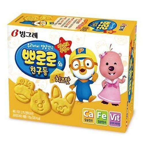 Bánh quy (bánh ăn dặm) Pororo 2 vị Binggrae 65g