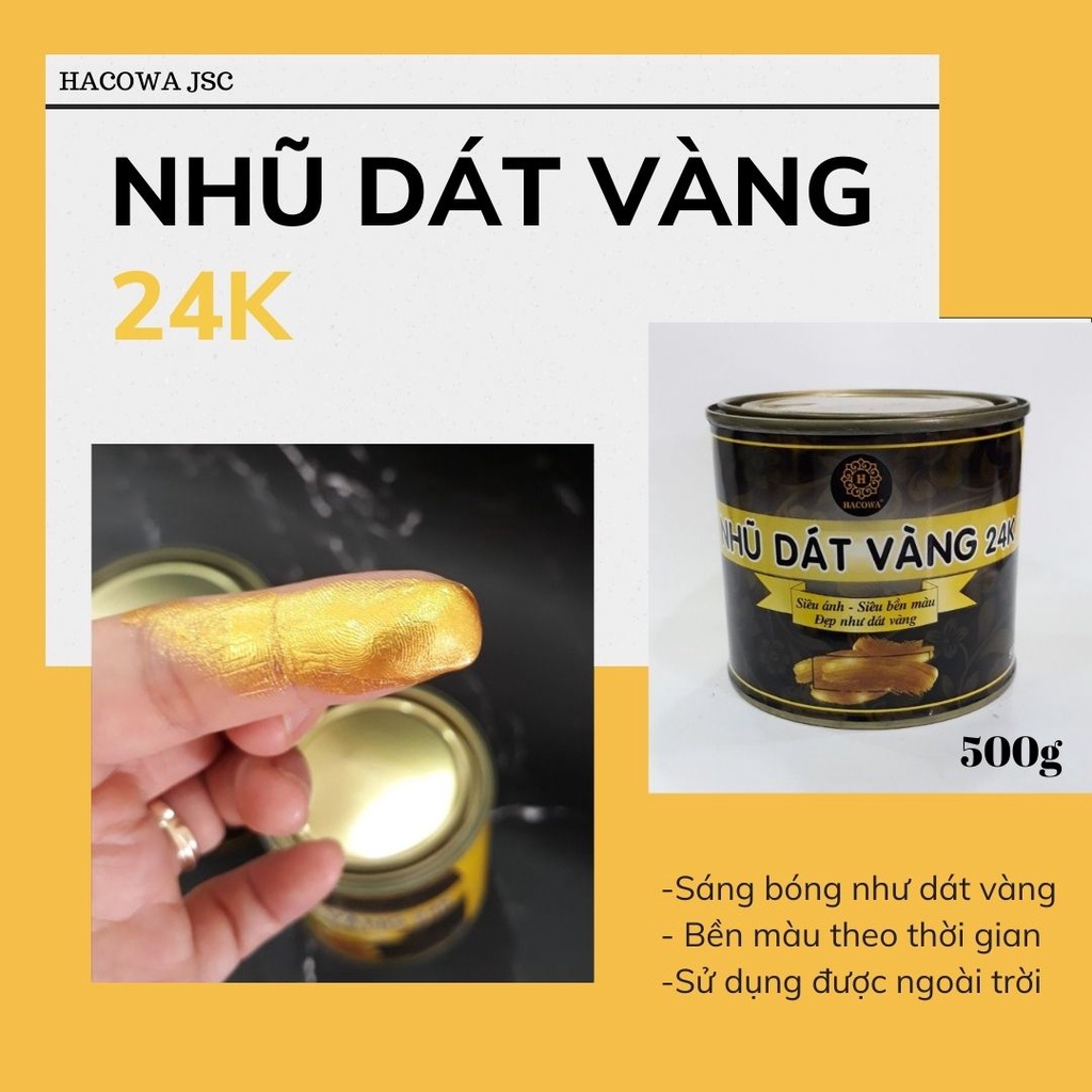 Sơn dát vàng Hacowa chuyên trang trí nội ngoại thất, bền màu với thời gian