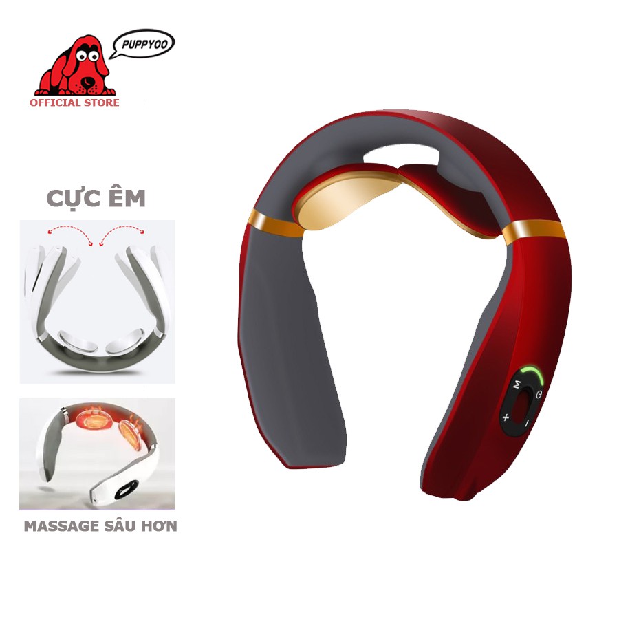 Máy massage cổ vai gáy Ailuen 6688 trị liệu tích cực điện rung giảm đau sâu hàng chính hãng