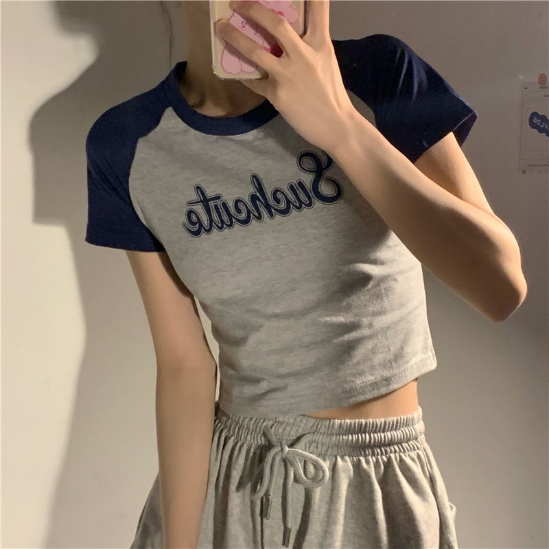 Áo Thun Nữ Ngắn Tay In Chữ Phong Cách Retro Cho Nữ áo phông nữ JL-TX-62