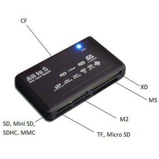 Đầu đọc thẻ nhớ mini siêu tốc 26 trong 1 cho CF xD SD MS SDHC