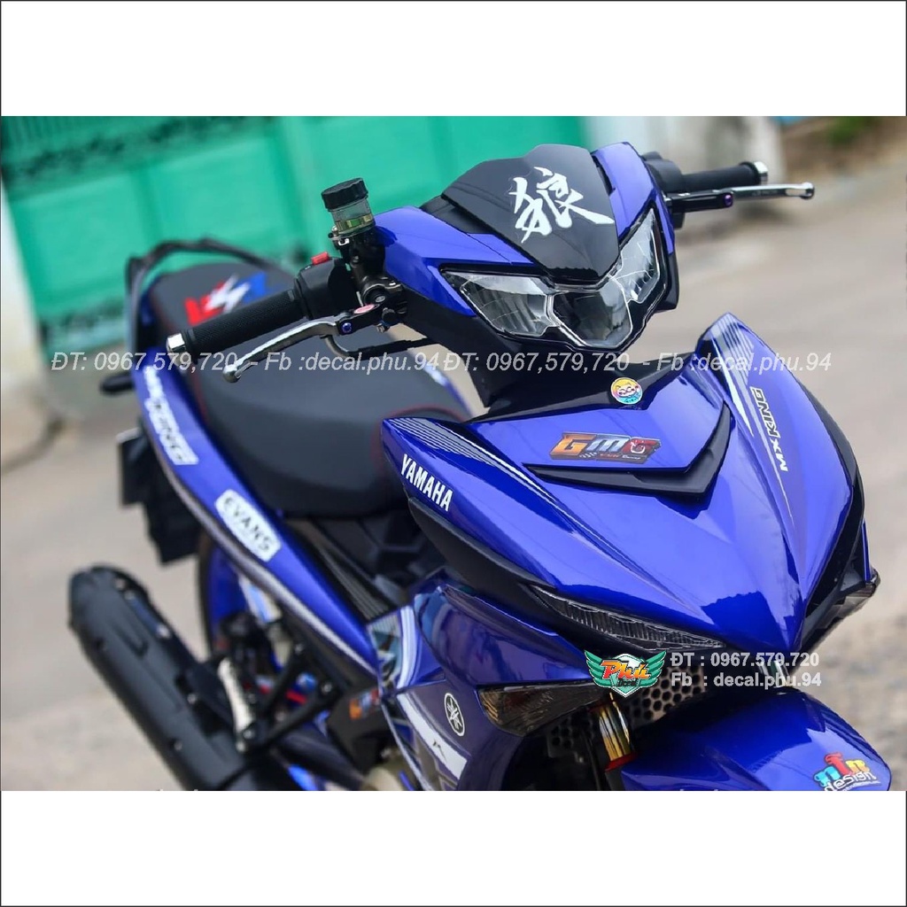 Tem rời xe Exciter 150 MX xanh Gp (A)