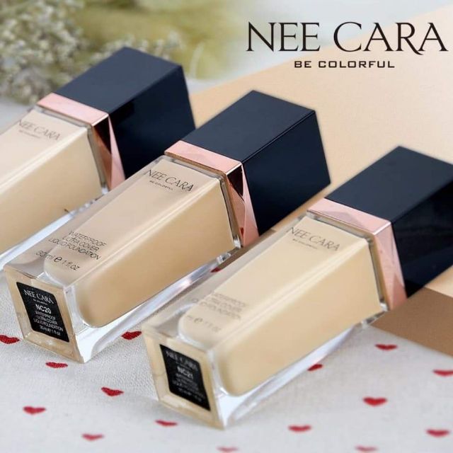 Kem nền Nee Cara waterproof ultra cover liquid foundation