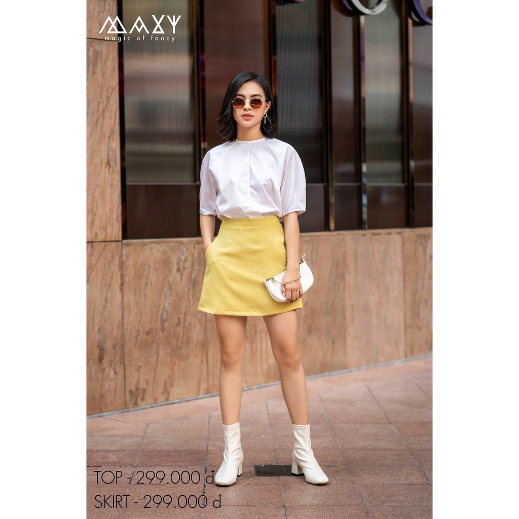 Quần váy màu vàng mustard skirt Maxy Workshop | BigBuy360 - bigbuy360.vn