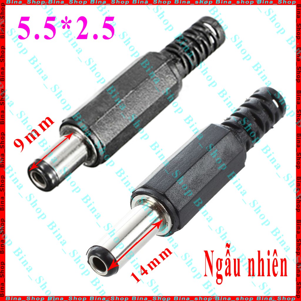 Jack DC 5.5x2.1 , 5.5x2.5 đực cái tự chọn