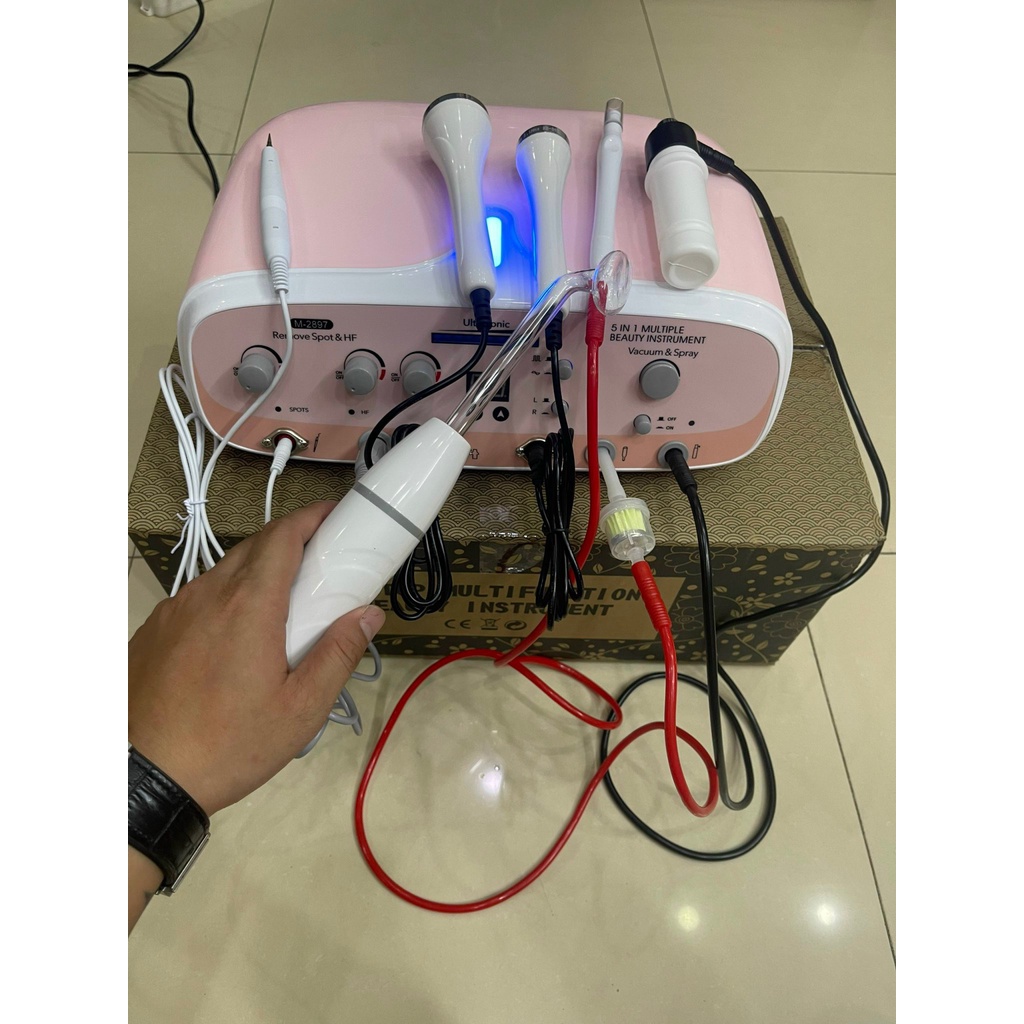 Máy Chăm Sóc Da 5in1 Máy Chăm Sóc Da Cao Cấp Cho Spa, Bảo Hành 12 Tháng.
