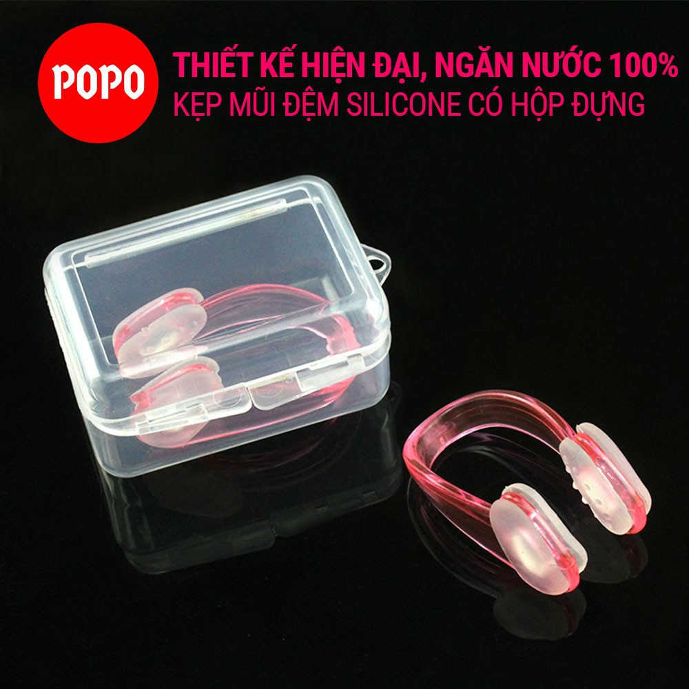 Kẹp mũi bơi siliicone NC1 mềm mại cho trẻ em và người lớn ngăn nước hiệu quả, an toàn khi sử dụng POPO